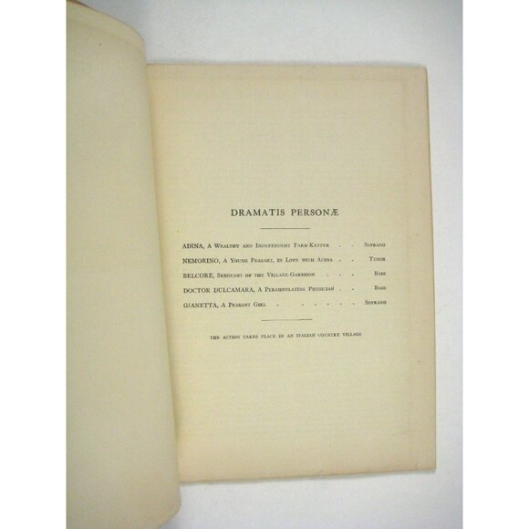 LElisire DAmore Elixir of Love Grand Opera Lot 4 Librettos 2 Programs 2 Flyers - Picture 8 of 12